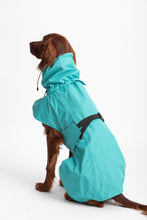 Load image into Gallery viewer, Dog Extended Raincoat - Bright Turquoise