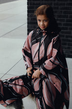 Load image into Gallery viewer, Kids Poncho - Leaf Peach