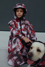 Load image into Gallery viewer, Kids Poncho - Stains Salmon