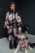 Load image into Gallery viewer, Kids Poncho - Leaf Peach