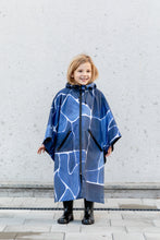Load image into Gallery viewer, Kids Poncho - Turtle Blue