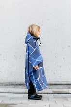 Load image into Gallery viewer, Kids Poncho - Turtle Blue