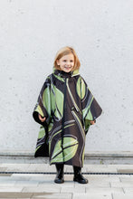 Load image into Gallery viewer, Kids Poncho - Leaf Olive