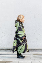 Load image into Gallery viewer, Kids Poncho - Leaf Olive