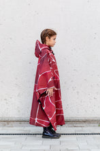 Load image into Gallery viewer, Kids Poncho - Turtle Red