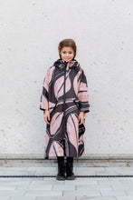 Load image into Gallery viewer, Kids Poncho - Leaf Peach