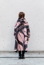 Load image into Gallery viewer, Kids Poncho - Leaf Peach