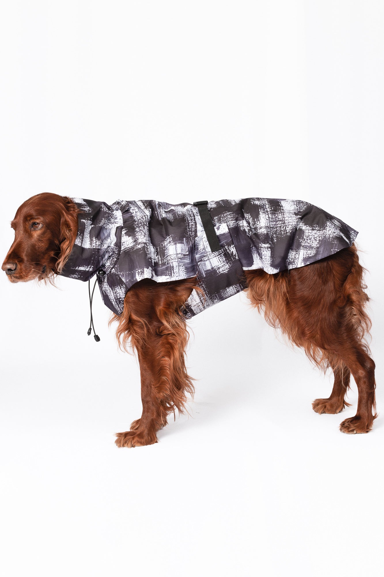 Dog Raincoat - Stains Grey