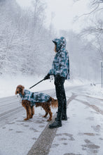 Load image into Gallery viewer, Dog Winter Coat - Stains Turquoise