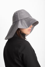 Load image into Gallery viewer, Wide Brim Bucket Hat - Silver Grey
