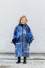 Load image into Gallery viewer, Kids Poncho - Turtle Blue
