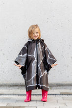 Load image into Gallery viewer, Kids Poncho - Turtle Grey
